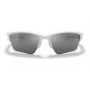 Oakley Half Jacket 2.0 Xl Polished White Frame Prizm Black Polarized Lens Sunglasses