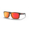 Oakley Holbrook Low Bridge Fit Grey Smoke Frame Prizm Ruby Lens Sunglasses