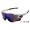 Oakley Jawbreaker white black frame deep blue lens Sunglasses