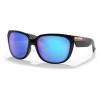 Oakley Rev Up Polished Black Frame Prizm Sapphire Polarized Lens Sunglasses