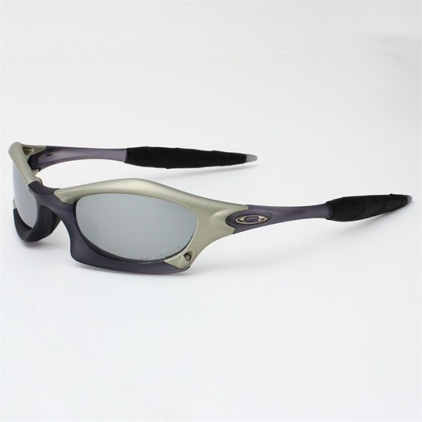 Oakley Splice Matte Black Frame Polarized Gray Lense Sunglasses