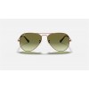 Ray Ban Aviator Gradient RB3025 Green Gradient Bronze-Copper Sunglasses