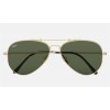 Ray Ban Aviator Titanium RB8125 Green Classic Gold Sunglasses