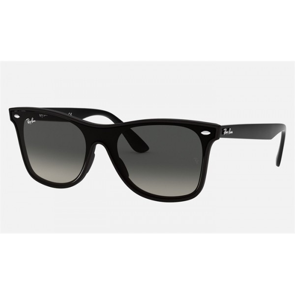 Ray Ban Blaze Wayfarer Bicolor RB4440 Grey Gradient Black Sunglasses