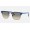 Ray Ban Clubmaster Marble RB3016 Gradient + Wrinkled Blue Frame Light Grey Gradient Lens Sunglasses