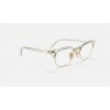 Ray Ban Clubmaster Optics RB5154 Demo Lens + Transparent Gold Frame Clear Lens Sunglasses