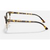 Ray Ban Clubmaster Optics RB5154 Demo Lens + Yellow Havana Frame Clear Lens Sunglasses