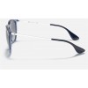 Ray Ban Erika Color Mix Low Bridge Fit RB4171 + Shiny Transparent Blue Frame Blue Lens Sunglasses