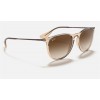 Ray Ban Erika Color Mix Low Bridge Fit RB4171 + Shiny Transparent Brown Frame Brown Lens Sunglasses