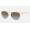 Ray Ban Erika Metal RB3539 White Orange Frame Brown Lens Sunglasses