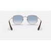 Ray Ban Hexagonal Collection RB3548 Light Blue Gradient Bronze-Copper Sunglasses