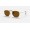 Ray Ban Hexagonal Flat Lenses RB3548 Polarized Classic B-15 + Gold Frame Brown Classic B-15 Lens Sunglasses