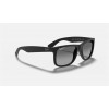 Ray Ban Justin Classic Low Bridge Fit RB4165 Polarized + Black Frame Grey Lens Sunglasses