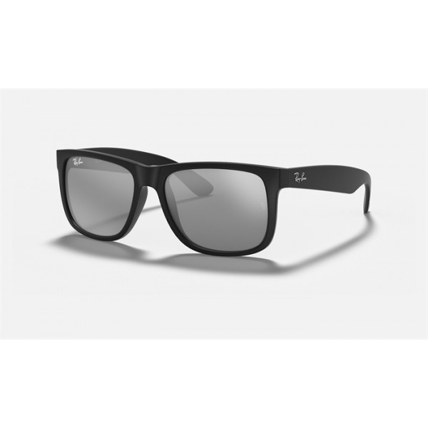 Ray Ban Justin Color Mix RB4165 Mirror + Black Frame Grey Mirror Lens Sunglasses