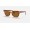 Ray Ban Meteor Classic RB2168 Striped Havana Frame Brown Solid Lens Sunglasses