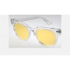 Ray Ban Meteor Washed Evolve RB2168 Transparent Frame Yellow Photochromic Evolve Lens Sunglasses