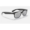 Ray Ban New Wayfarer Classic RB2132 Washed + Black Frame Blue Washed Lens Sunglasses