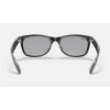 Ray Ban New Wayfarer Classic RB2132 Washed + Black Frame Blue Washed Lens Sunglasses