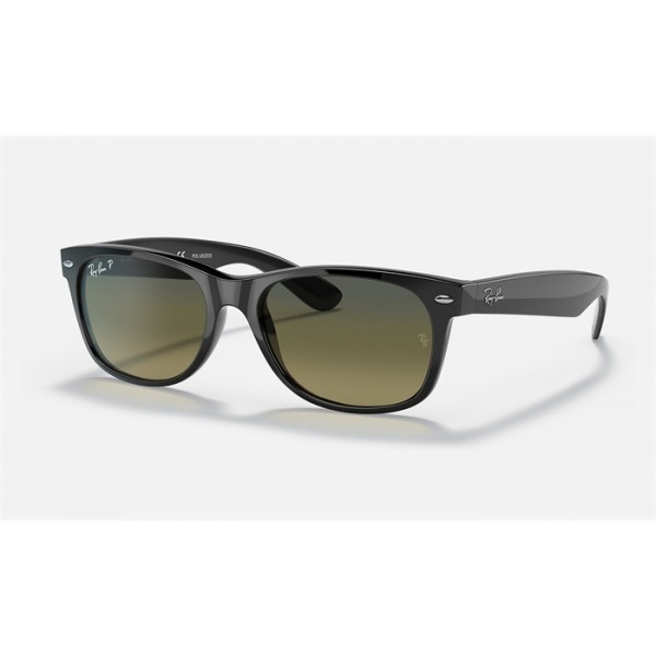 Ray Ban New Wayfarer Collection RB2132 Green Gradient Black Sunglasses