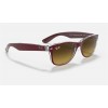 Ray Ban New Wayfarer Color Mix RB2132 Gradient + Bordeaux Frame Brown Gradient Lens Sunglasses