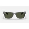 Ray Ban New Wayfarer Color Mix RB2132 Classic G-15 + Grey Frame Green Classic G-15 Lens Sunglasses