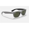 Ray Ban New Wayfarer Color Mix RB2132 Classic G-15 + Grey Frame Green Classic G-15 Lens Sunglasses