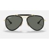 Ray Ban Outdoorsman Reloaded RB3428 Black Frame Polarized Green Classic G-15 Lens Sunglasses