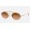 Ray Ban Oval Double Bridge RB3847 Pink Gold Sunglasses