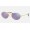 Ray Ban Oval Flat Lenses RB3547N Gold Frame Lilac Lens Sunglasses