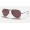 Ray Ban RB3689 Violet Polarized Classic Gunmetal Sunglasses