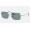 Ray Ban Rectangle RB1969 Blue Classic Silver Sunglasses