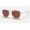 Ray Ban Round Frank RB3857 Polarized Classic + Gold Frame Purple Classic Lens Sunglasses