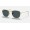Ray Ban Round Frank RB3857 Polarized Polarized + Shiny Gold Frame Blue Polarized Lens Sunglasses
