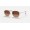 Ray Ban Round Hexagonal Flat Lenses RB3548 Gradient + Bronze-Copper Frame Brown Gradient Lens Sunglasses