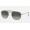 Ray Ban Round Marshal II RB3648 Gradient + Gunmetal Frame Grey Gradient Lens Sunglasses
