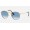 Ray Ban Round Metal @Collection RB3447 Gradient + Gold Frame Light Blue Gradient Lens Sunglasses