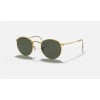 Ray Ban Round Metal Legend RB3447 Classic G-15 + Gold Frame Light Green Classic G-15 Lens Sunglasses
