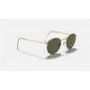 Ray Ban Round Metal Legend RB3447 Classic G-15 + Gold Frame Light Green Classic G-15 Lens Sunglasses