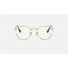 Ray Ban Round Metal Optics RB3447 Demo Lens + Gold Frame Clear Lens Sunglasses