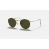 Ray Ban Round Metal RB3647 Classic G-15 + Gold Frame Green Classic G-15 Lens Sunglasses