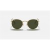 Ray Ban Round Metal RB3647 Classic G-15 + Gold Frame Green Classic G-15 Lens Sunglasses