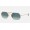 Ray Ban Round Octagonal Classic RB3556 Gradient + Gold Frame Blue Gradient Lens Sunglasses
