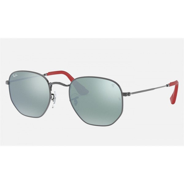 Ray Ban Scuderia Ferrari Collection RB3548 Silver Flash Gunmetal Sunglasses