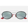 Ray Ban Scuderia Ferrari Collection RB3847 Blue Flash Silver Sunglasses
