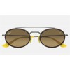 Ray Ban Scuderia Ferrari Collection RB3847 Brown Mirror Gunmetal Sunglasses