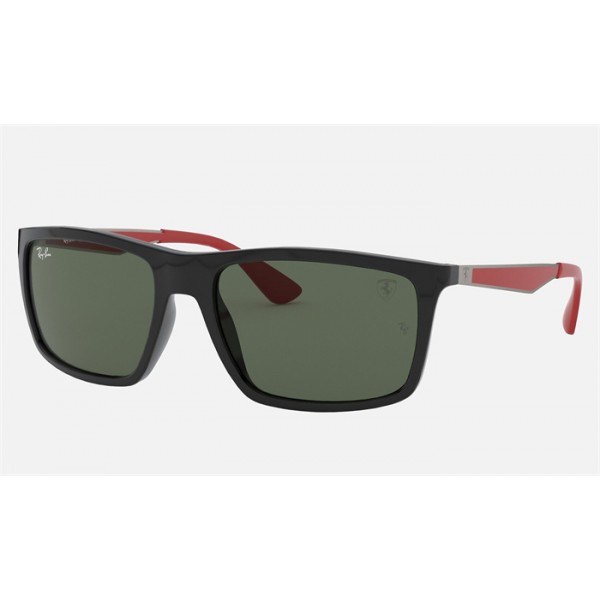 Ray Ban Scuderia Ferrari Collection RB4228 Green Classic Black Sunglasses