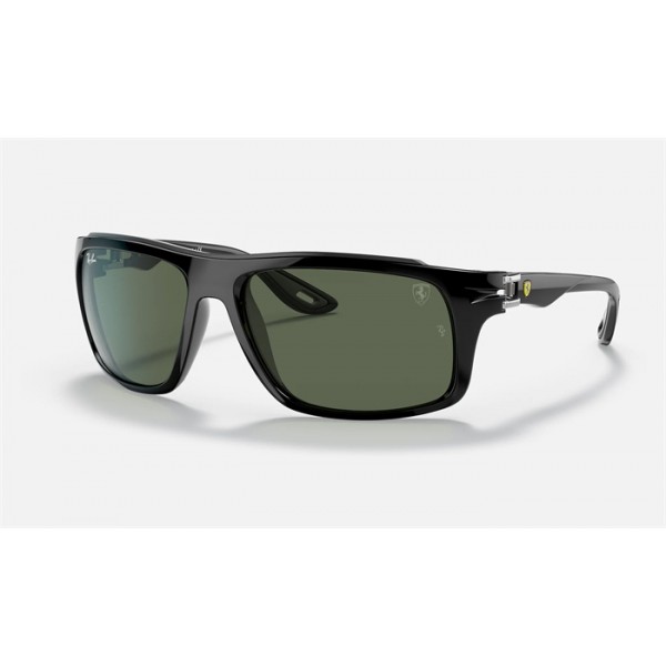 Ray Ban Scuderia Ferrari Collection RB4364 Green Classic G-15 Black Sunglasses