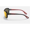 Ray Ban Scuderia Ferrari Collection RB4365 Red Mirror Black Sunglasses
