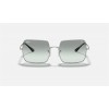 Ray Ban Square 1971 Washed Evolve RB1971 Light Blue Photochromic Evolve Silver Sunglasses