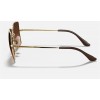 Ray Ban Square Collection RB1971 Brown Gold Sunglasses